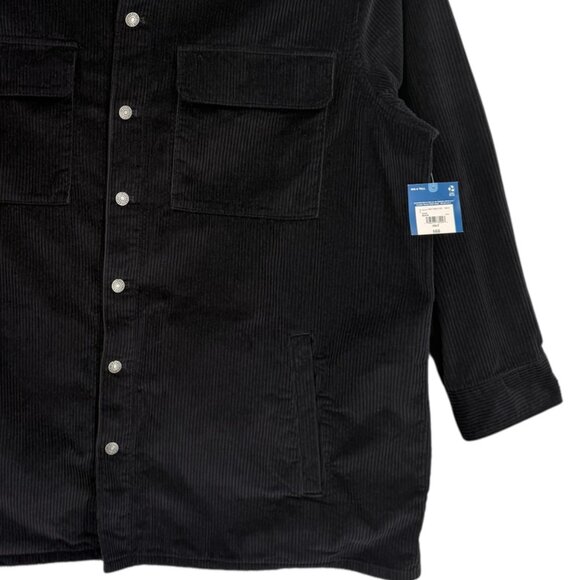 Arizona Jean Mens Long Sleeve Black Corduroy Shirt Jacket Big/Tall Size 3XLT NWT - Picture 5 of 10